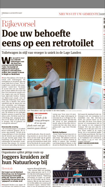 toiletverhuurders Rijkevorsel | Event-Toilet