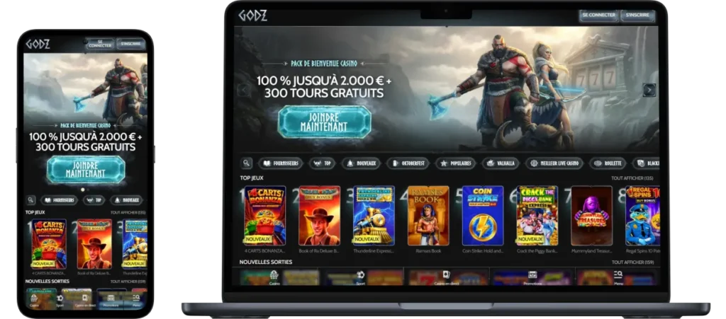 godz dekstop mobile